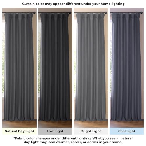 HPD Half Price Drapes Bellino Room Darkening Curtains 84 Inches Long Curtains for Bedroom & Living Room (1 Panel), 50W x 84L, Smoked Truffle by HPD Half Price Drapes - Used condition - Image 4