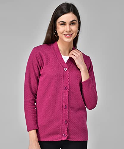 Image of eKools Women's Winterwear Woolen Sweater Cardigans