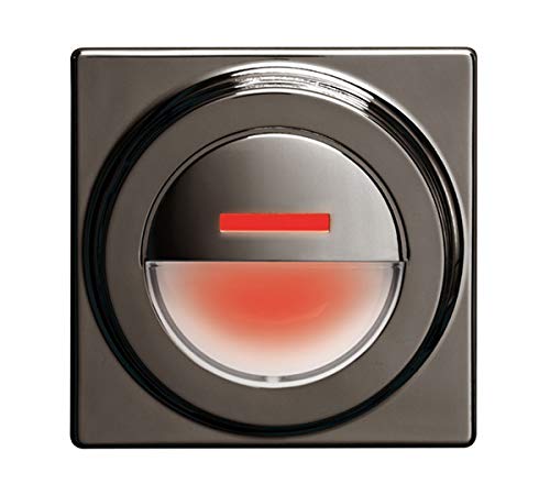 Balise SHERPA A CC encastrable 230V coloris graphite avec enjoliveur rouge