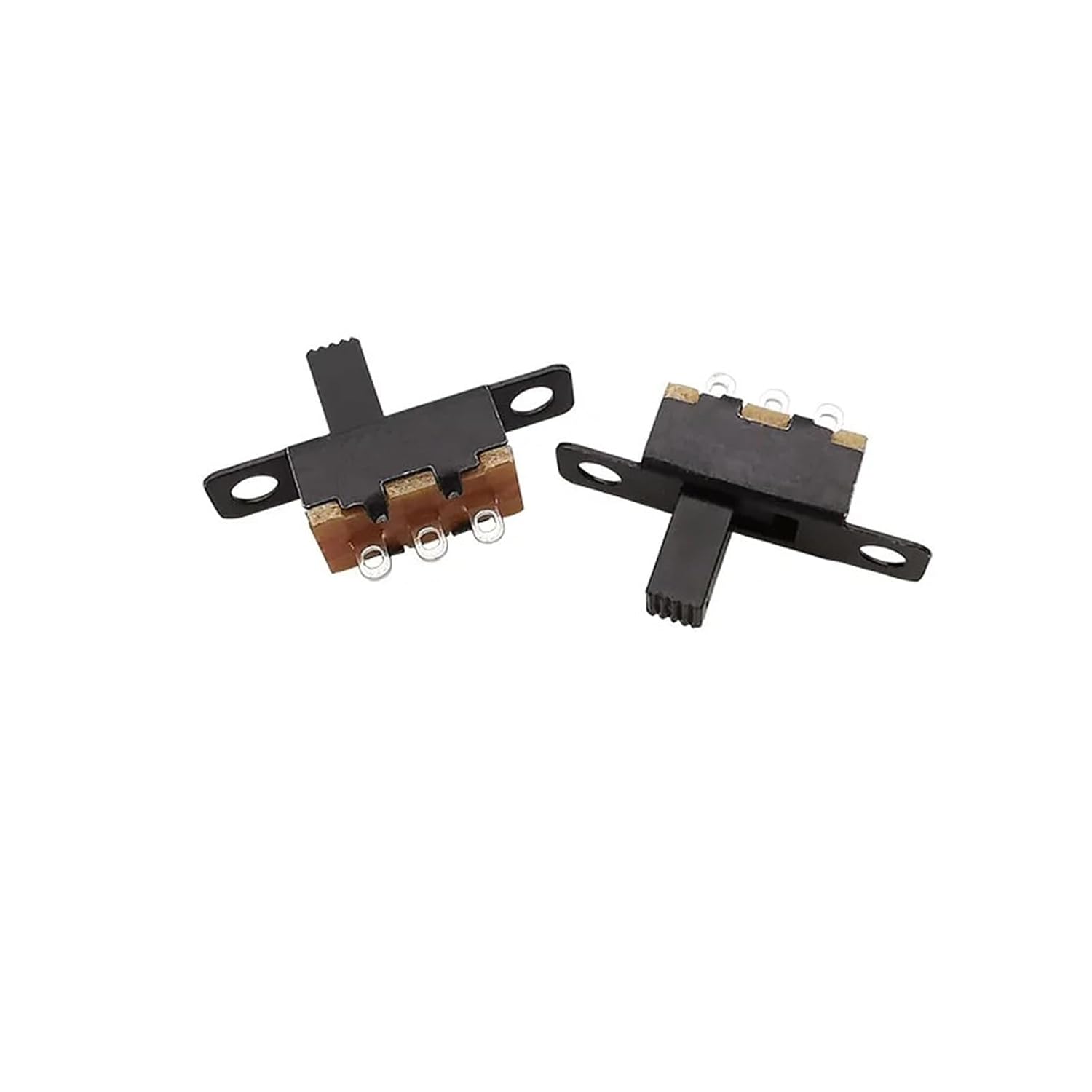 10Pcs SS12F15 Toggle Switch 3 Pins 1P2T Slide Switch for DIY Electronic Toy Projects Handle High 3-6MM DC 50V 0.5A