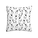 Taie Coussin Bulldog Français Taie d'oreiller Souple Housse De Coussin Double-Face Housse d'oreiller 45X45Cm pour Canapé, Chaise, Hôtel