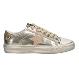 VINTAGE HAVANA Womens Alive Metallic Glitter Slip On Sneakers Shoes Casual - Gold - Size 11 B