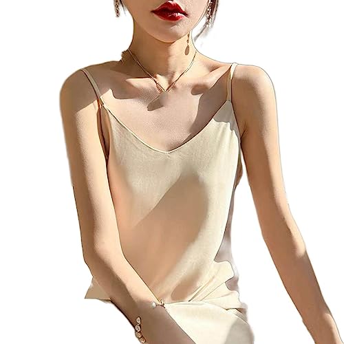 Robe d'été en satin de soie de couleur unie au style minimaliste