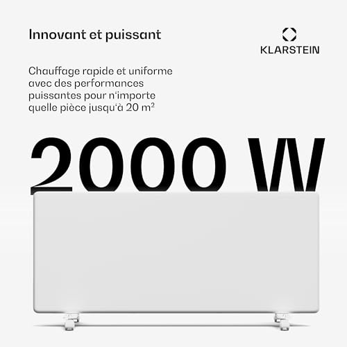 Thermatouch Convecteur 2 Design Élégant Commande Tactile Jusqu’à 20 M² - vue 3