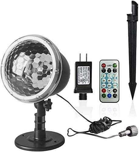 EAMBRITE Christmas Snowflakes Projector Light with Remote Control Outdoor Snow Falling Projection Lights for Xmas Home Yard Garden Party