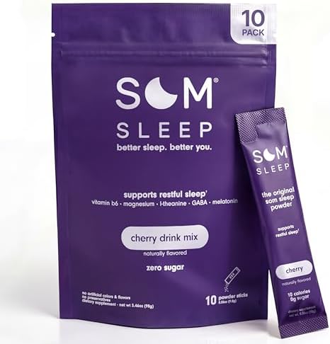 Amazon.com: Som Sleep, Restful Sleep Powder Drink Mix w/Melatonin ...