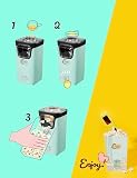 Bestron Maszyna do popcornu, turbopopcorn w mniej niż 2 minuty, maszyna do popcornu z technologią gorącego powietrza, zawiera 10 torebek na popcorn i wbudowaną miarkę, kolekcja Sweet Dreams, kolor:
