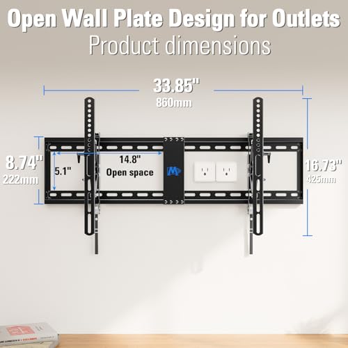 Mounting Dream Advanced Tilt TV Wall Mount for Most 42-90 Inch Flat and Curved Television, Universal Mount Bracket with Extension up to 7 inch, Fits 16", 24", 32" Studs, Max VESA 800x400mm and 120LBS by Mounting Dream - Image 7