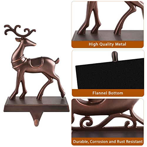 MCEAST-Set-of-4-Christmas-Stocking-Holders-Santa-and-Reindeer-Mantle-Stocking-Hangers-Metal-Christmas-Hanging-Hooks-Safety-Hanger-Grips-for-Fireplace-Decoration-Black MCEAST Set of 4 Christmas Stocking Holders Santa and Reindeer Mantle Stocking Hangers Metal Christmas Hanging Hooks Safety Hanger Grips for Fireplace Decoration Black