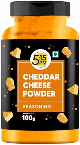 5:15PM Cheddar Cheese Powder Spice for Popcorn, Pasta, Pizza, Nachos, French Fries, 100g