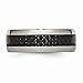 ICE CARATS Titanium Black Carbon Fiber Inlay 8mm Wedding Ring Band Size 8.00 Type of Fashion Jewelry for Women Gifts for Her
