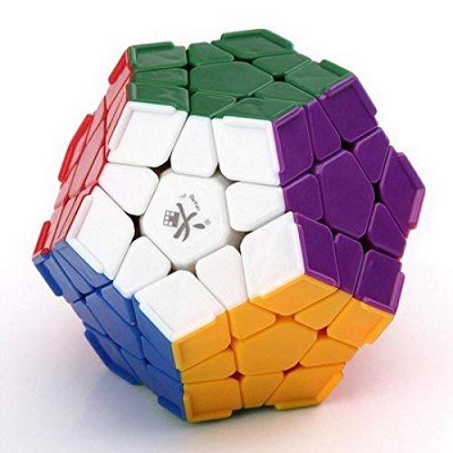 5Star-TD Dayan Stickerless Megaminx Cube Puzzle ,12 Surface, with Ridges