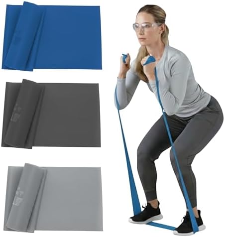 TheraBand Resistance Bands Set, Professional Non-Latex Elastic Band For Upper & Lower Body