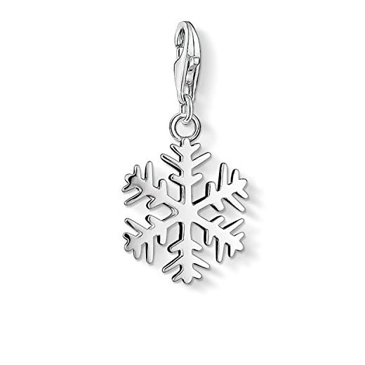 Thomas Sabo Kvinnor berlock hänge snöflinga berlock klubb 925 sterling silver 0281-001-12