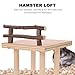 balacoo 1pc Wooden Hamster Cage Fence Platform Safe Exercise Space for Animals High Real Wood Plaything for Hamsters and Gerbils