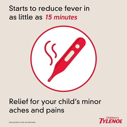 Image of Children's Tylenol Liquid Oral Suspension, Acetaminophen, Grape, 4 fl. oz