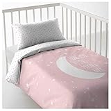 COTTON ARTean Funda Nordica para Cuna Infantil Reversible Mo