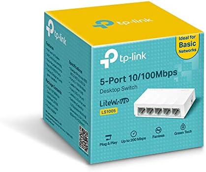 TP-Link LS1005 Ethernet Çevirici 5 Port, 10/100 Mbps, Beyaz - Görsel 3