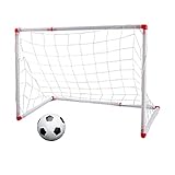 1 x Kit de gol de fútbol B Blesiya Puerta de Fútbol Portátil Infantil ocn Balón Hinchable Juguete de Entrenamiento de Deporte Durable - 86cm