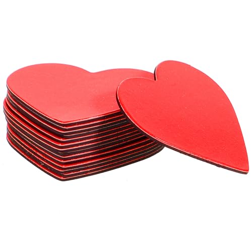 Imanes de corazón para refrigerador rojo y rosa, 40 piezas miniatura 7