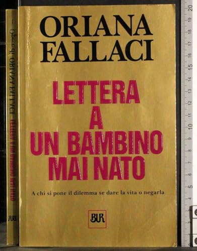 Lettera a Un Bambino Mai Nato [Italian] 881715010X Book Cover