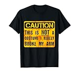 Vorsicht, dies ist kein Kostüm mit gebrochenem Armknochen für Halloween Kinder T-Shirt
