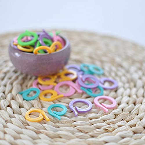 VICASKY Tamanho de Anéis de Tricô de 120 Peças Linha de Crochê E Marcadores de Clipe de Contador de