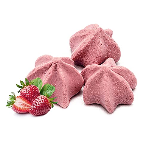 Krunchy Melts Original Sugar Free Meringue Cookies | Sugar Free Strawberry Flavor | Only 35 Calories Per Serving | Fat Free, Gluten Free, Dairy Free | Keto Friendly | Zero Net Carbs (2 Oz)