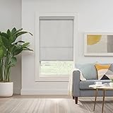 ECLIPSE Solar Modern Cordless Light Filtering Privacy Window Roller Shade for Bedroom or Living Room (1 Pack), 23 in x 72 in, Grey