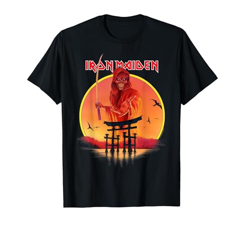 Image of Iron Maiden Orange Eddie Japan T-Shirt, Men, Black, Medium