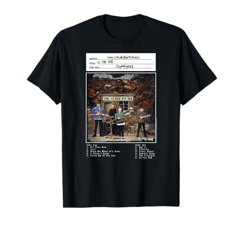 Image of The Cranberries In the End Vinyl Handwritten Vintage Band T-Shirt