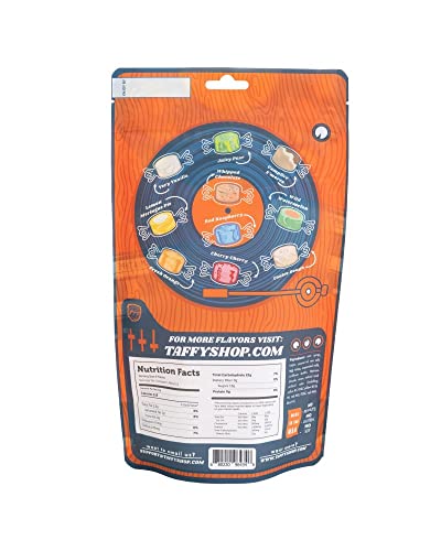 Taffy Shop "Favorites Mix" Salt Water Candy, Assorted Bulk Flavors Of Saltwater Taffy, Unique Themed Bag Of 50 Pieces Gourmet Salt Water Candy, Wedding Candy- Share (14Oz) #TOP2