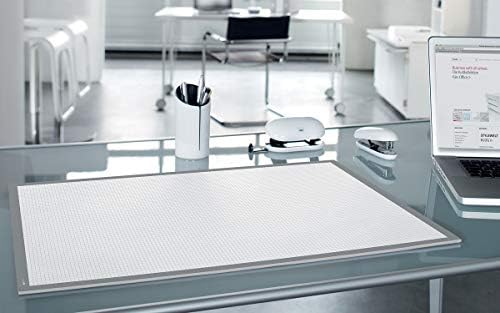 SIGEL HO260 Paper Desk Pad, Squared, A2 (59.5 x 41 cm), 80 gsm, white/grey, 30 sheets