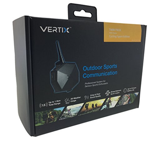 Vertix Velo Pro Racer Cycling Intercom for Communication (2 Units) with Wireless Remote Control, Single-Ear Headset and Jersey Pouch - Thumbnail 4