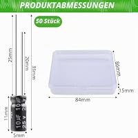 LongZYU 50 Stück Kondensator, 10µf 25V Elektrolytkondensatoren Aluminium – Ansicht 2