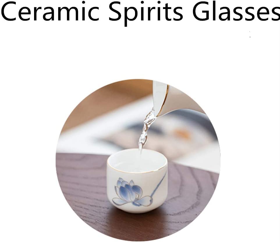 Service à saké en céramique blanche RWRAPS idée cadeau originale de 7 pièces