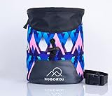 Noborou Chalk Bag for Rock Climbing | Bouldering Chalk Bag | Large Zippered Pocket | Adjustable and