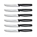 Victorinox Swiss Army Cutlery Serrated Steak Knife Set, Round-tip, 4.25-Inch, 6-Piece