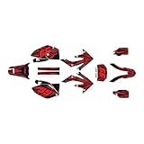 Kalair GFX Graphics Kit for Honda CRF 250X (2004-2007) Prime Series Red-Shift 09 Mil - Dirt bike Custom Racing Graphics Decals Stickers Kit, no-plastics