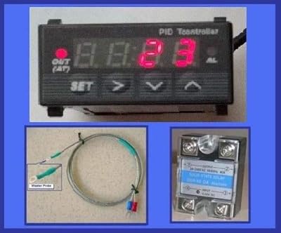 1/32 Mini PID Temperature Controller SSR J Type Thermocouple fr Espresso Coffee Brewing