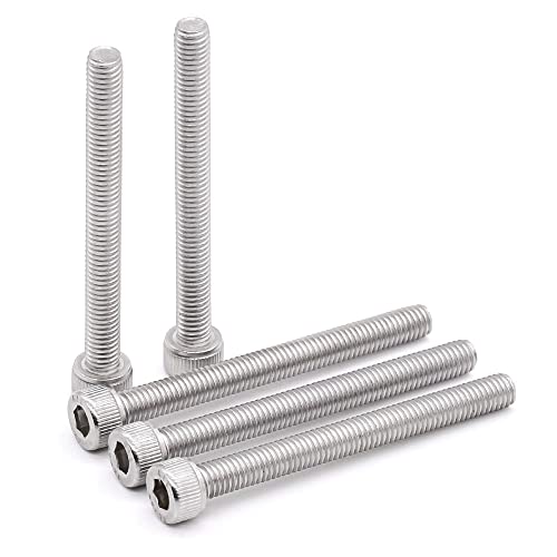 Vis filetée 3/8-16 inox 304 Glvaner pas de vis américain tige filetée 4.5 cm lot 12