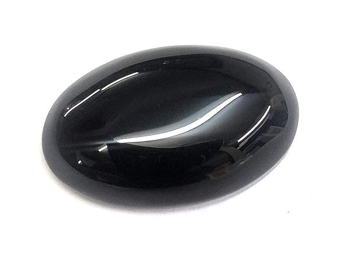 Onyx Noir Naturel de 3 Carats WP8 pour Remplacer vos Pierres Fissurées
