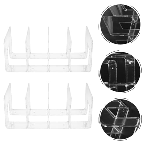 Serrage-livres plastique transparent et support de rangement pour documents de bureau