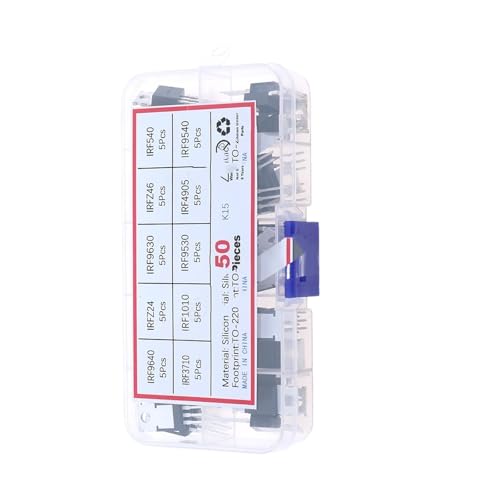 SOP-23 SOP-223 TO-252 TO-92 TO-92L TO-126 TO-220 Triode Thyristor Voltage Regulator PNP/NPN Transistor Assortment Kit(50pcs IR9640-IRF9540)