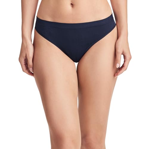 Jockey Women's Underwear Light & Airy Thong, Jockey Blue, L