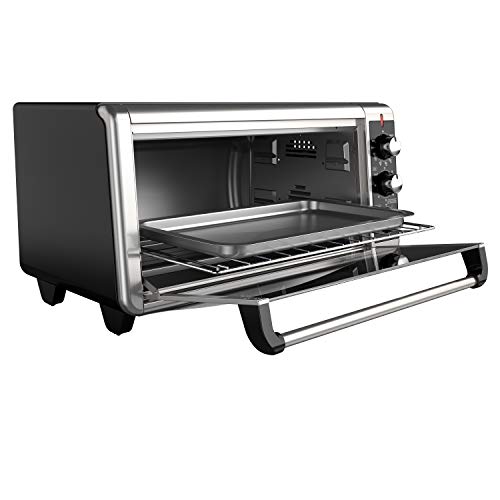 Black+Decker TO3250XSB Fits 9 Inchx13 Inch Oven Pans And 12 Inch Pizza, Stainless Steel/Black thumb #2