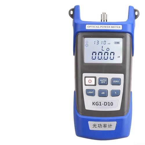 Compteur de puissance optique Testeur de fibre optique 9 longueurs d'onde 850-1625 nm Calibration utilisateur FC/Interface Support de bureau pour installation réseau + (-70 + 10 dbm)