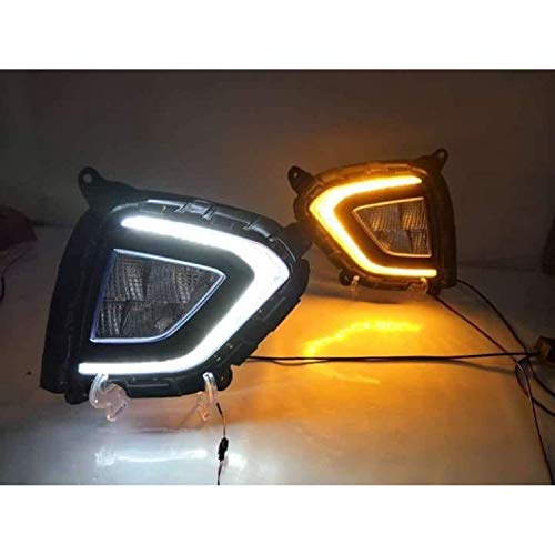 TRENDWALAFront LED DRL Daytimr Running light & Fog Light compatible for Creta with Matrix Indicator-image-31
