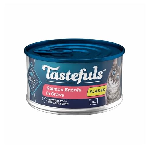 Blue Buffalo Tastefuls Flaked Wet Cat Food, Made with Natural Ingredients, Salmon, 3-oz Cans (24 Count)