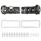 MILIPARTS Aluminum Engine Valve Cover Set Left and Right Compatible with 2014-2019 Ford Explorer Flex Taurus Lincoln MKS MKT 3.5L V6 Replace FG1Z-6582-B FG1Z6582C